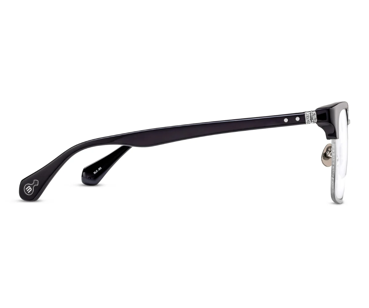 M2063 BLACK - BRUSHED SILVER 52 - Image 2